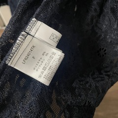 LOWRYS FARM ベロアレースシャツ ネイビー ジャケットの画像