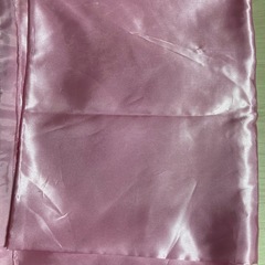 ハギレ　サテン　布　テーブルクロス　クロス　ピンク　②　の画像