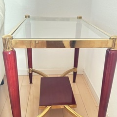 イタリアガラスサイドテーブルの画像