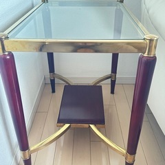 イタリアガラスサイドテーブルの画像