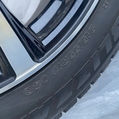 215 55 R17 BS 24年製　センサー付　バリ溝ホイール付き4本セット の画像