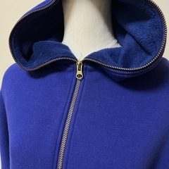 HARE ハレ　裏起毛パーカー　ドルマン　ゆるだぼ　ダブルジップアップ　フリーの画像