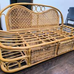 ★★　藤細工（ラタン）のソファー　★★の画像