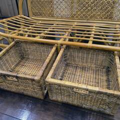 ★★　藤細工（ラタン）のソファー　★★の画像