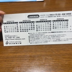 東武動物公園イルミネーションの画像