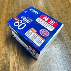 エプソン純正インクカートリッジ6色パック、IC6CL80、互換性のあるプリンターに対応の画像