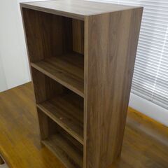 カラーボックス（ミドルブラウン・木目調）【小金井市民限定】（小金井市再生家具）品番：12-04-17 ※新規優先の画像