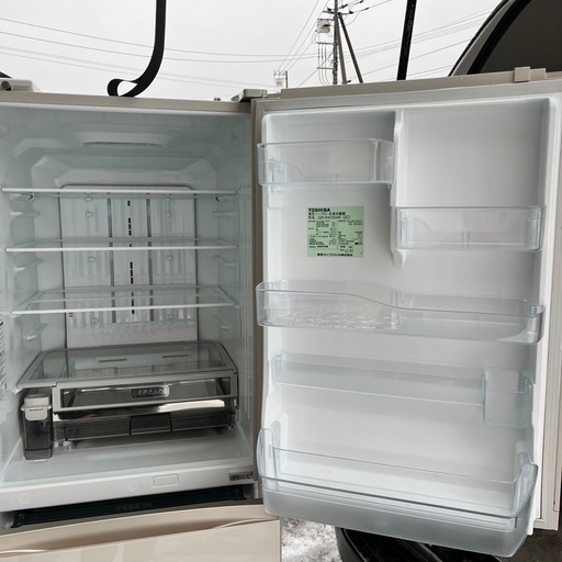 札幌【東芝 5ドア 465L 冷蔵庫 2019年製 左開き】大型 VEGETA GR