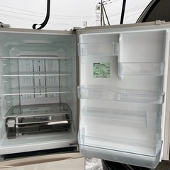 札幌【東芝 5ドア 465L 冷蔵庫 2019年製 左開き】大型 VEGETA GR-R470GWクリアミラー 自動製氷 ミストチャージユニット 速鮮チルド TOSHIBAの画像