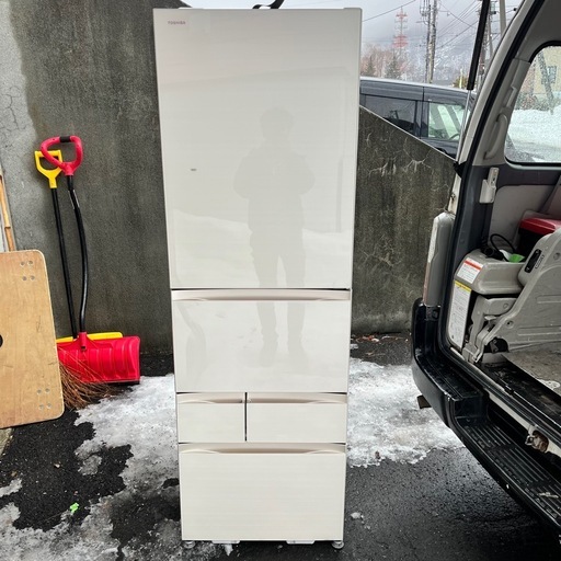 札幌【東芝 5ドア 465L 冷蔵庫 2019年製 左開き】大型 VEGETA GR