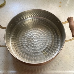 お話し中　銅鍋　蓋なしの画像