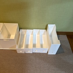決まりました　ニトリ　白　ファイルボックス差し上げますの画像