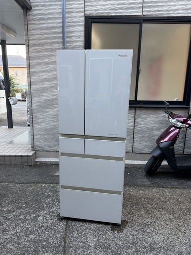 Panasonic 冷蔵庫 2019年製 6ドア NR-SPF454X-W パナソニック (初香