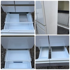 Panasonic 冷蔵庫 2019年製 6ドア NR-SPF454X-W パナソニックの画像