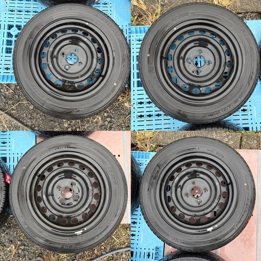 175/65r15 鐡ちん　アクア 溝あり