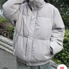 【新品タグ付き】オーバーサイズ ハイネックボリューム中綿ジャケット Lの画像