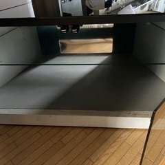 ガラストップのTV台お譲りします！の画像