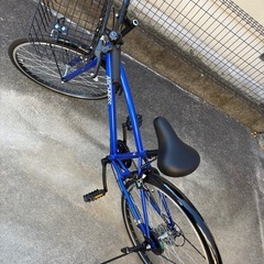 自転車 24インチ シティサイクル クロスバイク　ママチャリ カゴ カギ ライト 6段変速 通勤通学 街乗り 軽量 子供用 ジュニア キッズ 男の子の画像