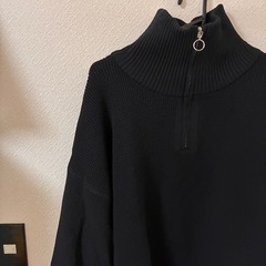 ショート丈バルーン袖セーター4Lの画像