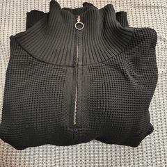 ショート丈バルーン袖セーター4Lの画像