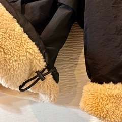 【お渡し先決まりました】 ボアジャケット ブルゾン ブラック Mサイズ の画像