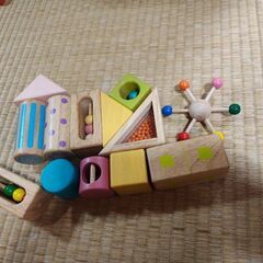 木製　ブロック　積み木の画像