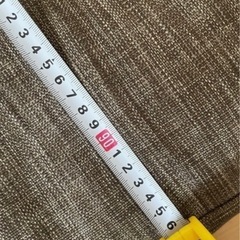 ニトリ　3人掛けソファー　中古　グレー系茶色の画像