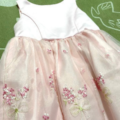 キッズドレス　ピンク　花　チュール　100　プリンセスの画像