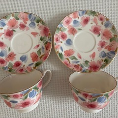 ニッコーマーケティングジャパン　カップソーサー　花柄の画像