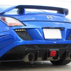 日産　フェアレディＺ　ベースグレード　ヴェルサイドＦエアロ　アブフラッグＲエアロ　ニスモＲウイング　ＷＯＲＫエモーション１９ＡＷ　タナベ車高調　フジツボマフラー　社外ＳＤナビ　地デジ　バックカメラ　Ｂｌｕｅｔｏｏｔｈ　ＥＴＣ　ＨＩＤの画像