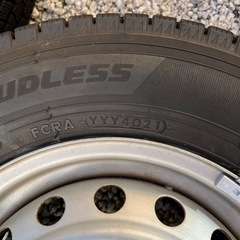 軽トラ、軽バン用スタッドレスタイヤ&鉄ホイール4本セット　145/80R12 　の画像