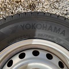 軽トラ、軽バン用スタッドレスタイヤ&鉄ホイール4本セット　145/80R12 　の画像