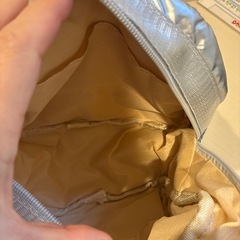 シルバーショルダーバッグの画像