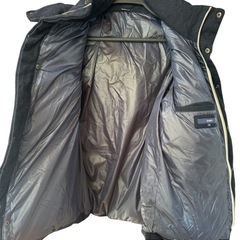 SHIPS Mサイズ　ネイビー フード付きダウンジャケットの画像