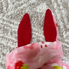 犬服 いちご柄の画像