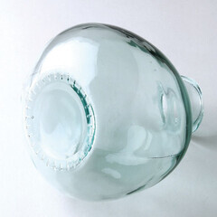 リサイクルガラス フラワーベース DIECIOCHO クリア 花瓶 大きい 透明 ガラス インテリア シンプル おしゃれ ヴィンテージ 風 84220の画像