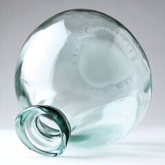 リサイクルガラス フラワーベース DIECIOCHO クリア 花瓶 大きい 透明 ガラス インテリア シンプル おしゃれ ヴィンテージ 風 84220の画像