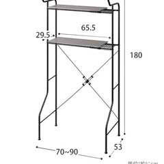 アイリスオーヤマ ランドリーラックの画像