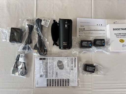 パナソニックデジタルビデオカメラHC-V495M ほぼ未使用大容量