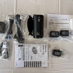 パナソニック　デジタルビデオカメラ　HC-V495M ほぼ未使用　大容量バッテリー新品 2個付き　90倍ズーム　フルHD 大容量本体メモリー64GBの画像