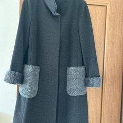 杢グレー　ボールジィ　トゥモローランド　毛　アルパカ　カシミヤ コート　バイカラーの画像