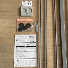 突っ張り式ベビーゲート　スチールゲート　グレーの画像