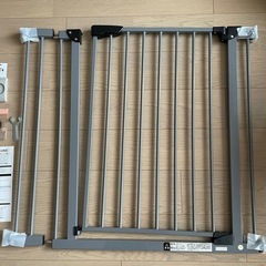 突っ張り式ベビーゲート　スチールゲート　グレーの画像