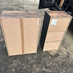 木目調　カラーボックス
の画像