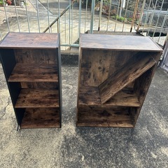 木目調　カラーボックス
の画像