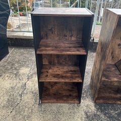 木目調　カラーボックス
の画像