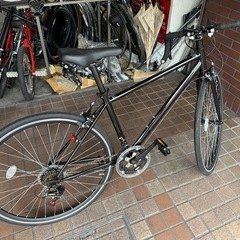 ★美品★700ｃ　2×7speed　補助ブレーキ付き　ドロップハンドル　ブラックの画像