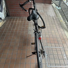 ★美品★700ｃ　2×7speed　補助ブレーキ付き　ドロップハンドル　ブラックの画像