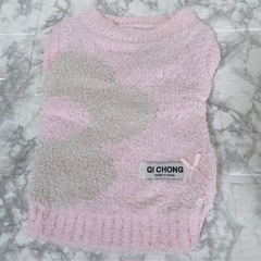 犬服　ふわふわ　M ピンク　花　ドッグウェア　部屋着　もこもこ　可愛い　8の画像