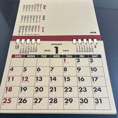 2026卓上カレンダー②の画像